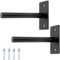 QWORK® 2 Stück Wandmontage Hantelscheiben Halterung, für 2.5 cm/3cm/5cm, Robuste Stahlkonstruktion Hantelscheiben-Halterung mit Montageankerbolzen, Kapazität Max. 220 kg