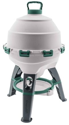 Hühnertränke Optimus 25 L - Geflügeltränke Mit Ersatztrinkschale, Zweiteiliger Wassertank für bis zu 25 Hühner - Automatischer Wasserspender und Zubehör