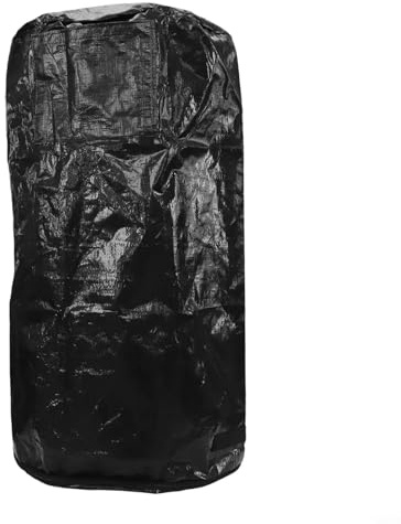 Zilimontt Poubelle à compost de jardin avec couvercle, sac à déchets réutilisable pour l'extérieur, fabriqué à partir de matériau PE durable, pour un accès facile sur le dessus pour la fermeture