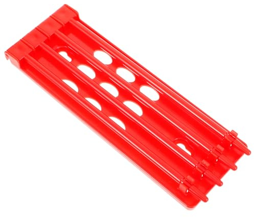 Abaodam Support de Rangement Rouge pour Bagues de Pattes de Pigeon Porte-Bagues Compact en Plastique Robuste Organisateur Pratique pour Fournitures Pigeons Voyageurs Élevage et Suivi