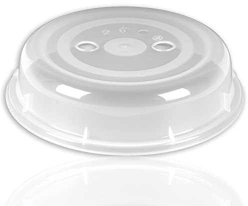 Wüllner & Kaiser Mikrowellenhaube 26 cm, Mikrowellendeckel transparent, Abdeckung für alle gängigen Mikrowellen, Spritzschutz, Standard Ausführung