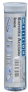 WEICON Barretta Acciaio Inox, Adesivo Epossidico 2 Componenti per Acciaio Inossidabile, 57g