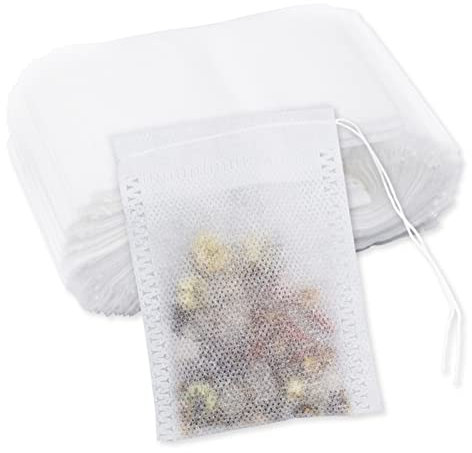 100PCS Sachet de Thé Jetable,Passoire Médicaments Chinois Sachet Multiusage Défilage Non-tissé Sachet Vide Alimentaire Ecologiste Filtre à Thé - 7cm x 5.5cm cb001