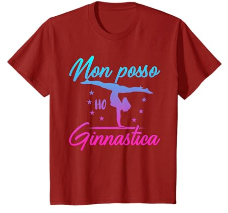 Ragazza Non Posso Ho Ginnastica Colorata Maglietta