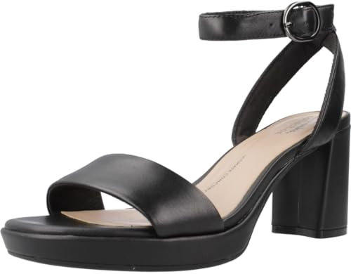 Clarks Women's Ambyrlyn Bay Pump, Black Leather, 5.5 UK