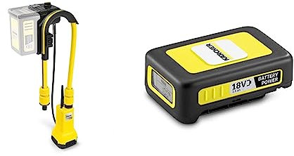 Kärcher 18 V Akku-Fasspumpe BP 2.000-18 Barrel, Wasserdruck: 2 bar, Fördermenge & Battery Power18/25,18 Vor36 V, 2,5 Ah