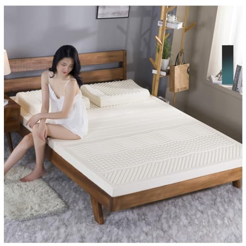 ARyako 100% Natur-Latex Matratze,Kompression Und Keine Verformung, Wabenporenbelüftung, Weich Und Bequem,Naturkautschuk Matratze,2in,90x190cm(35x75in)