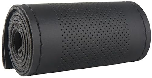 Wonvify Coprivolante Auto da Cucire Universale 37-38cm, Nero, Traspirante e Antiscivolo in Pelle Morbida Microfibra