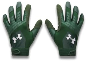 Under Armour Men's Clean Up Baseball Gloves, (301) Forest Green/Forest Green/White, Medium