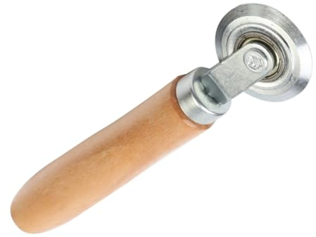 Pruojhw Herramienta de spline,Herramienta de rodillo de ventana reutilizable con mango de madera - Accesorios hechos a mano para la limpieza y reparación de papel revestido Corrugado Placas huecas