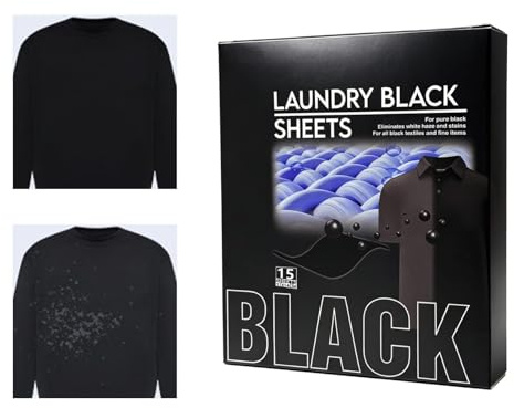 12 Piezas Tinte Negro Para Ropa, Tinte Textil Negro, Hojas Restaurador Color Negros, Para Algodón, Seda, Lino, Lana, Camisetas
