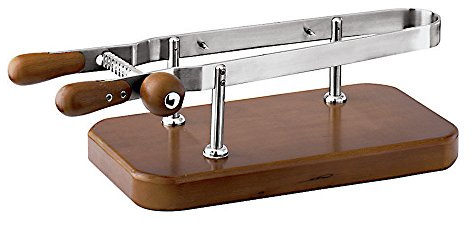Paderno Ferma/Porta Prosciutto, Acciaio Inossidabile, Grigio, Lunghezza 60 Cm