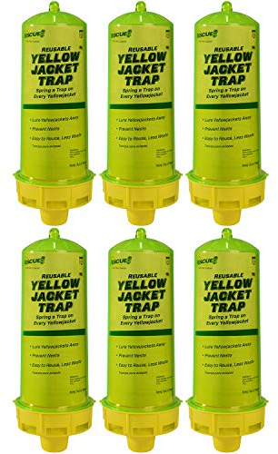 RESCUE! Reusable Yellowjacket Trap – Includes Attractant - 6 Traps