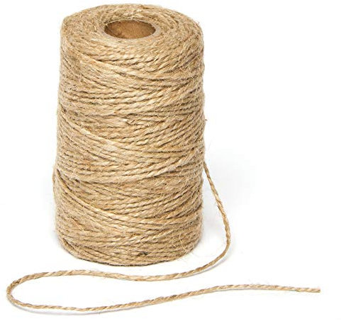Baker Ross Ficelle de Jute Texturée Naturelle pour Travaux Manuels 2 mm x 100 m
