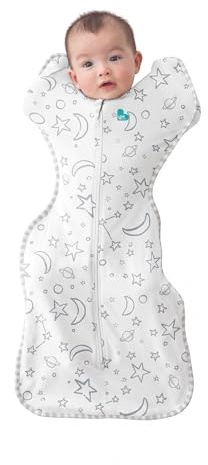 Love To Dream™ Swaddle UP™, Small 3.5–6 kg – Cream | Snug Fit, Supports Healthy Sleep Routine | 1.0 TOG Ideal for Spring & Summer (20–24°C) | Machine Washable Bamboo & Double Zip