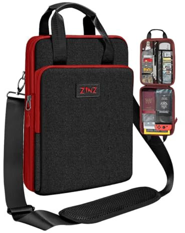 ZINZ Slim & Expandable Case 12.9 13 inch Travel Laptop Shoulder Bag for MacBook Air/Pro 13 M4/M3/M2/M1, iPad Pro 12.9/13/11, iPad Air 13,B02K02