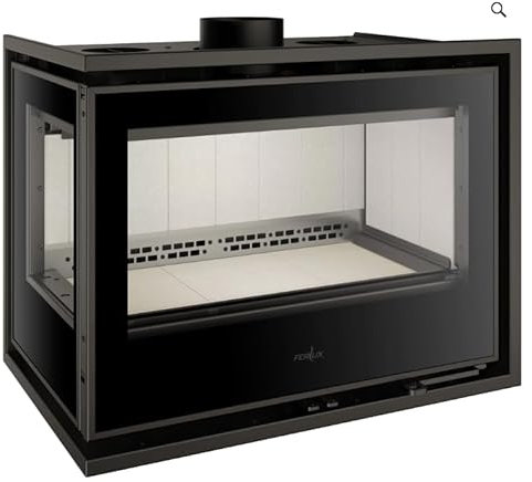 BRICOSOL ESTUFA DE LEÑA FERLUX MODELO PANORAMIC 70 2C (2 lados)