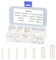 Lot de 600 Embout de Cablage, Embout Fil Electrique Souple, Connecteurs à Sertir, 0,5–6 mm² Non Isolés, Embouts de Câble, 7 Tailles Avec Boîte Portable
