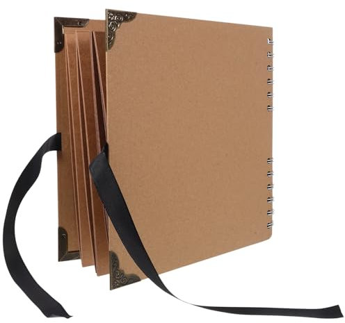 Gadpiparty Álbum de Fotos DIY de Páginas con Cubierta Álbum de Vintage Almacenamiento Bodas