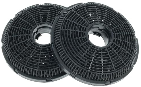 vhbw 2x Filtres à charbon actif compatible avec Beko HCA 62641, 63640BH, 62641BH, 62641WH, 63640, 92641bh, 93640, 63641BH, 92641WH hotte aspirante