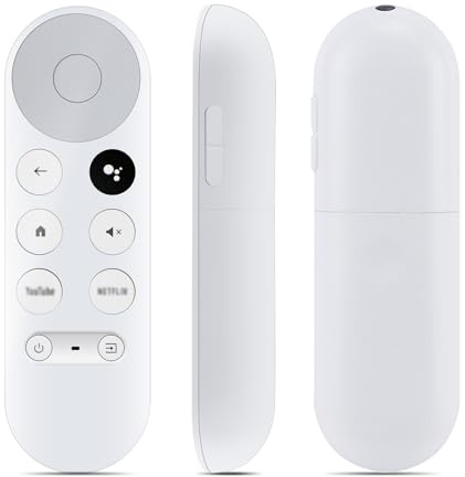 Sprachfernbedienung für Google Chromecast 4K – Ersatz für G9N9N, GA01409, GA01919, GA01920, GA01923, GA02463, GA02464 – Einfache Kopplung, Premium-Qualität, Sprachsteuerung
