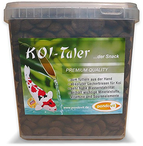 pondovit Koi-Taler Premiumsnack für Kois, Leckerbissen, 5 l