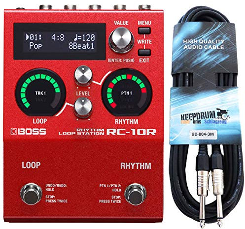 Boss RC-10R Rhythm Loop Station Performance Looper + keepdrum Klinkenkabel 3m