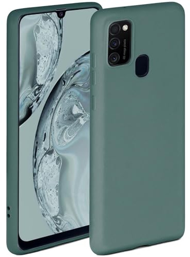 ONEFLOW Soft Case für Samsung Galaxy M21 Hülle aus Silikon mit Kameraschutz, Silikonhülle mit erhöhtem Schutz fürs Display, Backcover Schutzhülle, weiche Handyhülle, Petrol