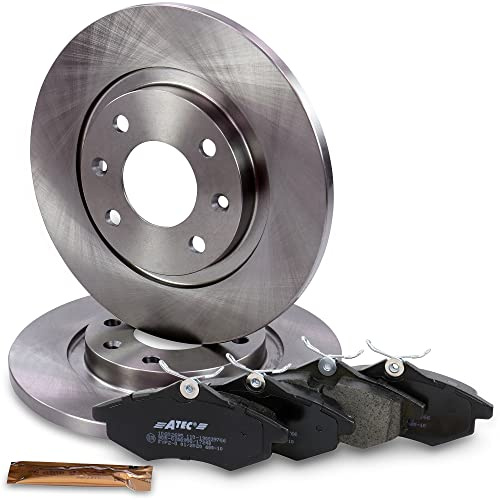 ATEC GERMANY Juego de frenos eje delantero incl. discos de freno Ø 266 mm ventilados + pastillas de freno delanteras Compatible con CITROËN C2 (JM_), C2 ENTERPRISE (JG_), C3 I (FC_, FN_)