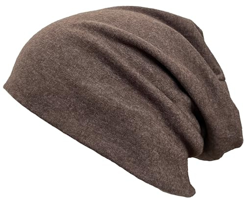 VIAUMBR Gorro de punto para hombre y mujer, gorro de cabeza, gorro deportivo, gorro de invierno, gorro para bicicleta, debajo del casco, para ciclistas, correr, invierno, otoño, marrón, 48-65
