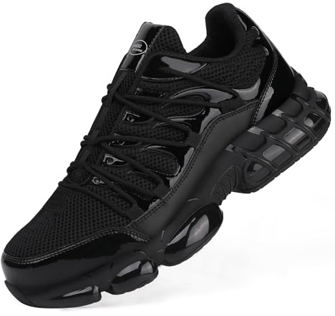 Steel Toe Shoes for Men Women Composite Toe Shoes Indestructible Safety Shoes Lightweight Steel Toe Sneakers Slip Resistant Puncture Proof Air Cushion Breathable Industry Construction Work Shoes 39.5