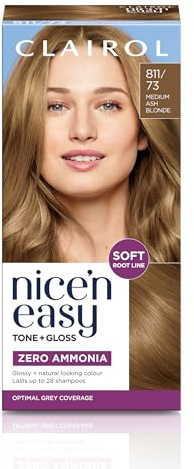 Clairol Nice'n Easy Tone+Gloss Semi Permanent Hair Dye - 811/73 Medium Ash Blonde
