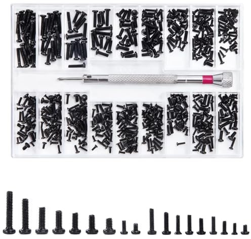 Schrauben Set 500 Stücke Kleiner Selbstschneidend Kreuzschlitzschrauben M1.2 M1.4 M2 Metal Kleiner Schraubensatz für Computer Gläser Armbanduhr Reparatur Zubehör
