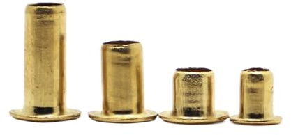 Remaches huecos tubulares de cobre de doble cara for PCB dorados M0.9-M6 (paquete de 10)(6mm,2mm 100pcs)