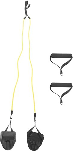 Angoily Bande de Résistance pour Natation 20 LB Jaune, Corde Élastique D’entraînement Aquatique, Ceinture de Natation Statique Multifonctionnelle pour Piscine et Exercices de Nage