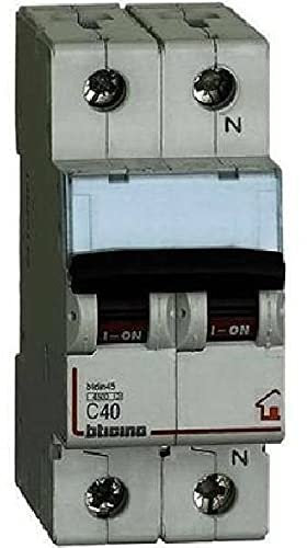 Bticino FC810NC40 interruttore magnetotermico c40 1p+n 2m 4500a