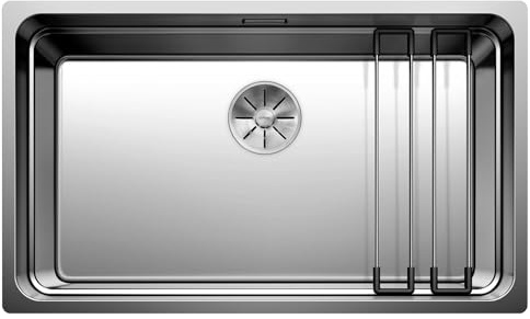 BLANCO ETAGON 700-U – Évier de Cuisine en Inox pour Meubles Bas de 80 cm de Large – Sous Plan – Inox Finition Satinée – 524270
