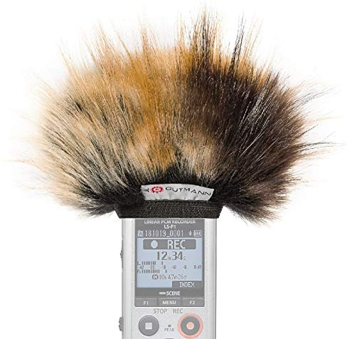 Gutmann Microfono protezione antivento pelo per Olympus LS-P1 / LS-P2 / LS-P4 modello speciale limitato TIGER