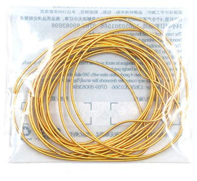 1mm French Bullion Wire, French Coil, Gold Work Embroidery Silk Thread, Sewing DIY Accessories Jewelry Making Embroidery Metalic Purl Wire, 110inch (Gold)