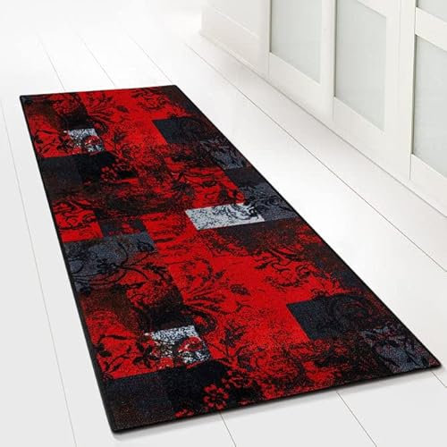 Floordirekt Teppich-Läufer Maraba 80 x 150 cm - Moderner Wohnteppich für Flur, Küche, Schlafzimmer - rutschfest, robust & pflegeleicht