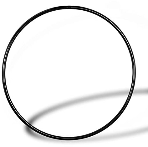 PoleSports Aerial Hoop Lyra 0-Punkt Aufhängung Schwarz 95 cm x Ø 26,9 mm [Standard] Stahlring für Zuhause und Pole Dance Reifen, Yoga Ring, Zirkus Akrobatik *auch für Kinder