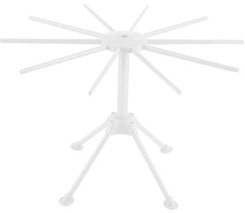 Qcwwy Estante de Secado de Pasta, Soporte de Secado de Pasta de Espagueti para Fideos, Secador de Pie, Herramienta de Cocina Plegable, Estante de Secado de Pasta, Soporte de Fideos para Uso(Blanco)