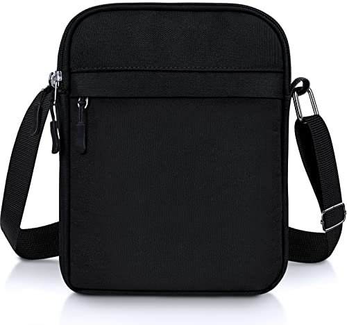 ENONEO Umhängetasche Herren Kleine Schultertasche Crossbody Handtasche Leicht Messenger Bag Männer Shoulder Bag Herrentasche Studententasche Brusttasche Handy Umhängetasche mit 5 Fächer