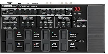 BOSS ME-90 Gitarren-Multieffekt | All-In-One Gitarren-Prozessor | 11 integrierte AIRD Verstärkermodelle | 60 Effekte aus dem GT-1000 | 8 Multifunktions-Fußtaster & überarbeitetes Expression-Pedal