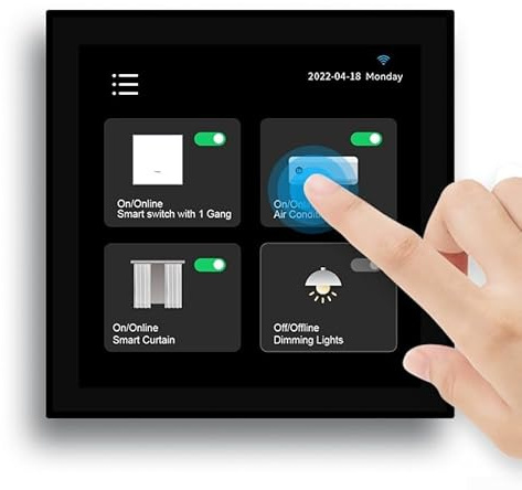 PETSTIBLE für TUYA Doodle für Smart Life App-kompatibles Touchscreen-Bedienfeld für Smart Home Szenen Intelligente Multifunktions-Mittelsteuerung Smart Screen, 2450020863