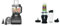 Ninja Food Processor with 4 Automatic Programs; Chop, Puree, Slice, Mix, and 3 Manual Speeds, 2.1L Bowl, Chopping, 850W & 700W Slim Blender & Smoothie Maker, 2x 470ml Cups with Spout Lids