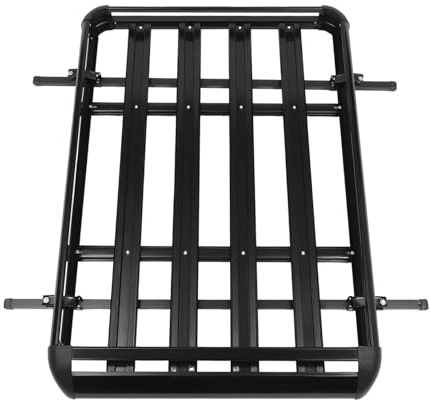 140 cm takräcke bil, universal aluminium takräcke för SUV takkorg aluminium upp till 150 kg, svart