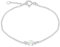Amazon Essentials Armband aus Sterlingsilber, verstellbar, weißer künstlicher Opal-Cabochon, Geburtsstein Oktober, 16–18 cm