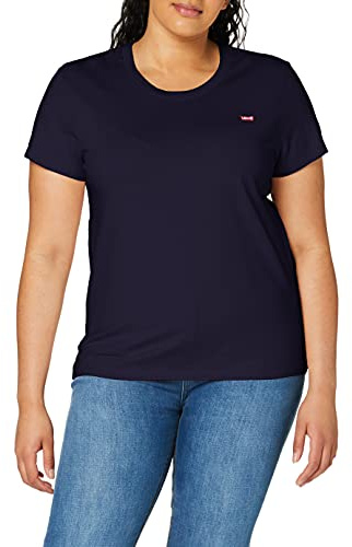 Levi's Women's The Perfect Tee- Core Chesthit Logo T-Shirt, See Captain Blue, XS