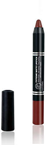 Chocolate Taupe Makki Extreme Matte Lipstick Pencil reichhaltige, intensive Farbe, samtiges Finish, langer Halt, Lippenstift mit Ölabsorption von Molekülen, Reisstarch und flüchtigen Zykliken,